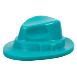 Minifigure, Headgear Hat, Narrow Brim (Fedora) - Dark Turquoise