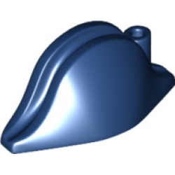 Minifigure, Headgear Hat, Pirate Bicorne - Dark Blue