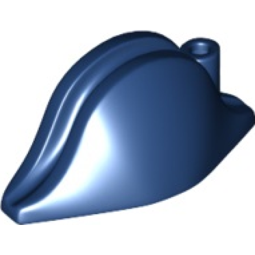 Деталь LEGO 2528 Minifigure, Headgear Hat, Pirate Bicorne - Dark Blue