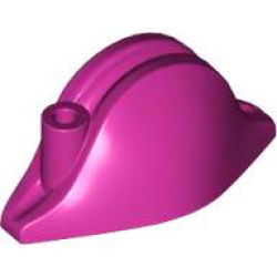 Minifigure, Headgear Hat, Pirate Bicorne - Magenta