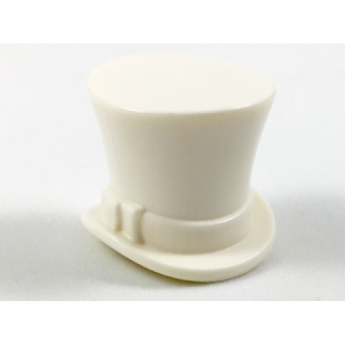 Деталь LEGO 27149 Minifigure, Headgear Hat, Top Hat with Ribbon - White