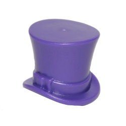 Minifigure, Headgear Hat, Top Hat with Ribbon - Dark Purple