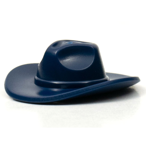 Деталь LEGO 13565 Minifigure, Headgear Hat, Very Wide Brim, Outback Style (Fedora) - Dark Blue