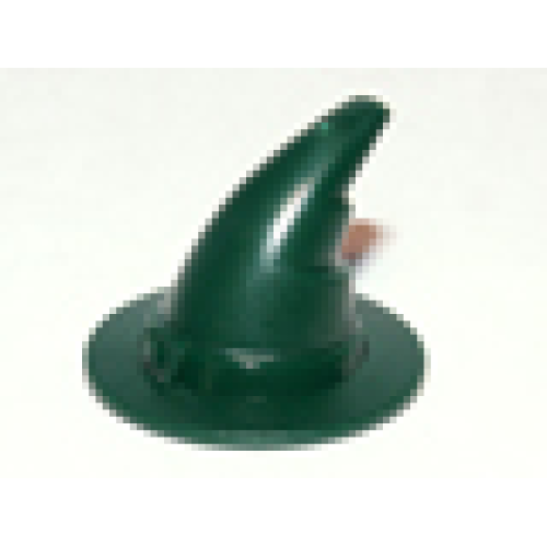 Деталь LEGO 90460 Minifigure, Headgear Hat, Wizard / Witch, Slightly Textured - Dark Green