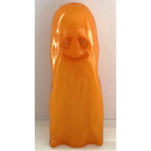 Деталь LEGO 2588 Minifigure, Headgear Head Cover, Ghost Shroud with Smile - Orange