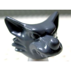 Minifigure, Headgear Head Cover, Werewolf - Dark Bluish Gray Minifigure, Headgear Head Cover, Werewolf - Dark Bluish Gray