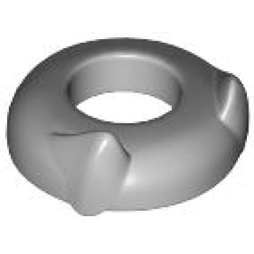 Деталь LEGO 25264 Minifigure, Headgear Head Top with Ears - Light Bluish Gray