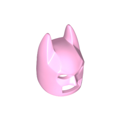 Деталь LEGO 10113 Minifigure, Headgear Mask Batman Cowl (Angular Ears, Pronounced Brow) - Bright Pink
