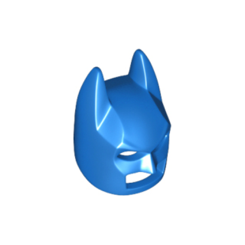 Деталь LEGO 10113 Minifigure, Headgear Mask Batman Cowl (Angular Ears, Pronounced Brow) - Blue