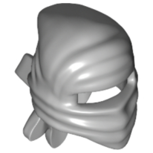 Деталь LEGO 30177 Minifigure, Headgear Ninja Wrap - Light Bluish Gray