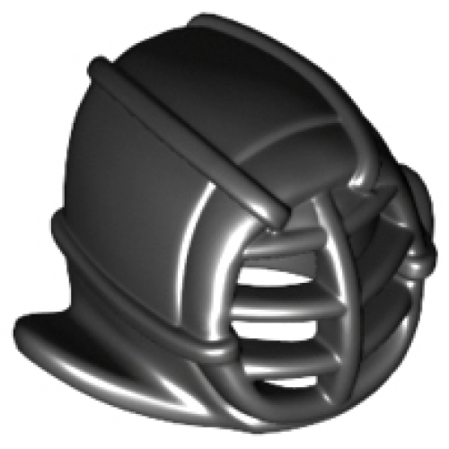 Деталь LEGO 98130 Minifigure, Headgear Ninjago Kendo Helmet - Black