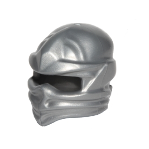 Деталь LEGO 98133 Minifigure, Headgear Ninjago Wrap Type 1 - Flat Silver