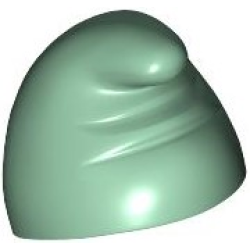 Minifigure, Headgear Slouch Hat, Dwarf / Gnome with Tip Facing Forwards, Creases at Front - Sand Green