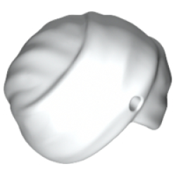 Minifigure, Headgear Turban with Hole - White