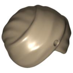 Minifigure, Headgear Turban with Hole - Dark Tan