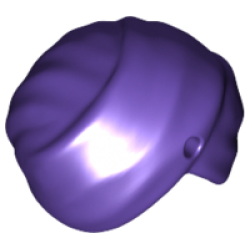 Minifigure, Headgear Turban with Hole - Dark Purple
