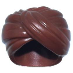Minifigure, Headgear Turban without Hole - Reddish Brown