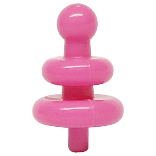 Деталь LEGO 5525 Minifigure, Antenna with 2 Diffusers and Small Pin - Dark Pink