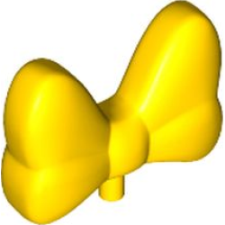 Minifigure, Bow Large with Small Pin - Yellow