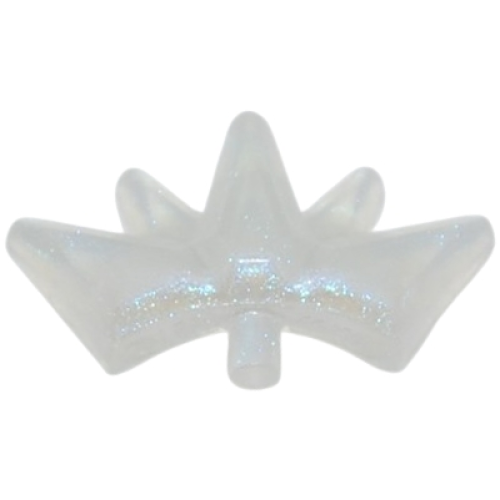 Деталь LEGO 25974 Minifigure, Crown Tiara, 5 Points - Satin Trans-Clear