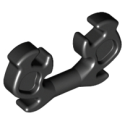 Minifigure, Helmet Ninja Horn Elaborate - Black