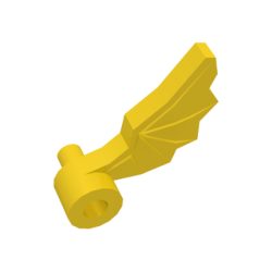 Minifigure, Plume Dragon Wing Left - Yellow