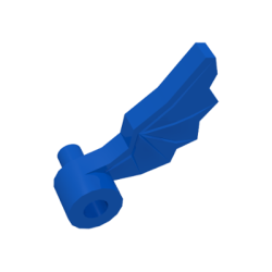 Minifigure, Plume Dragon Wing Left - Blue