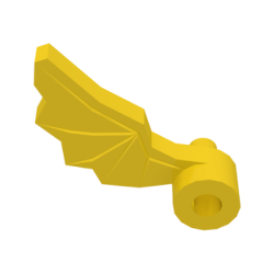 Minifigure, Plume Dragon Wing Right - Yellow