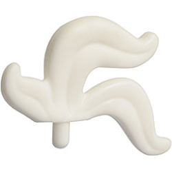 Minifigure, Plume Feather Triple - White