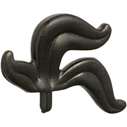 Minifigure, Plume Feather Triple - Black