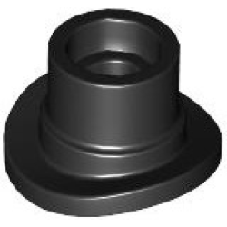 Minifigure, Top Hat with Small Pin and Open Top - Black