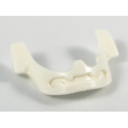 Minifigure, Visor Chin Guard - White