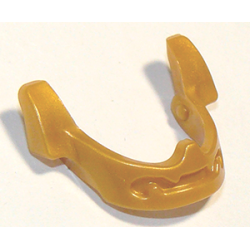 Minifigure, Visor Chin Guard - Pearl Gold