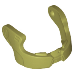 Minifigure, Visor Chin Guard for SW Resistance Trooper Helmet - Olive Green