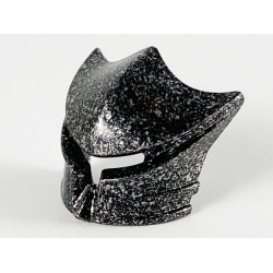 Minifigure, Visor Fanciful for Vladek - Speckle Black-Silver
