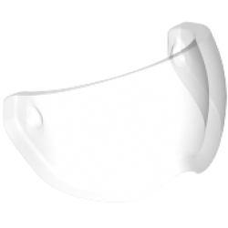 Minifigure, Visor Flight Helmet - Trans-Clear
