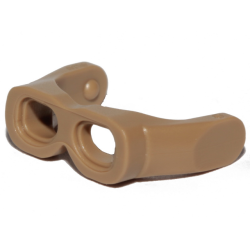 Minifigure, Visor Goggles - Dark Tan