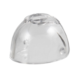 Minifigure, Visor Large with Trapezoid Area on Top - Trans-Clear