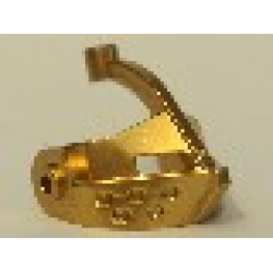 Minifigure, Visor Pointed - Metallic Gold