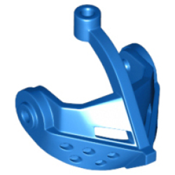 Minifigure, Visor Pointed - Blue