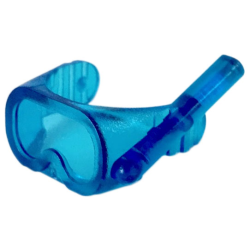 Minifigure, Visor Scuba Diver Mask - Trans-Dark Blue