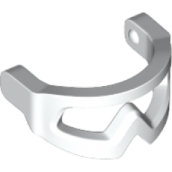 Minifigure, Visor Snow Goggles - White