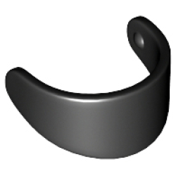 Minifigure, Visor Standard - Black