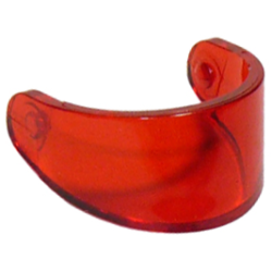 Minifigure, Visor Standard - Trans-Red