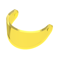 Minifigure, Visor Standard - Trans-Yellow