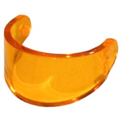Minifigure, Visor Standard - Trans-Orange