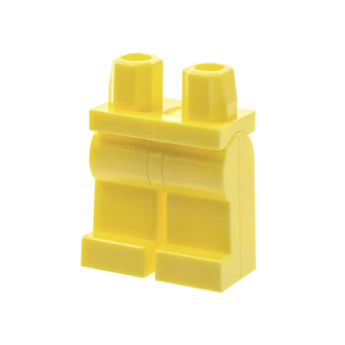 Деталь LEGO 970c00 Hips and Legs Plain - Bright Light Yellow