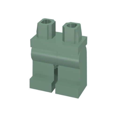Деталь LEGO 970c00 Hips and Legs Plain - Sand Green