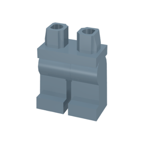 Деталь LEGO 970c00 Hips and Legs Plain - Sand Blue