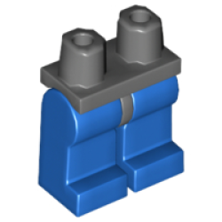 Hips and Blue Legs - Dark Bluish Gray